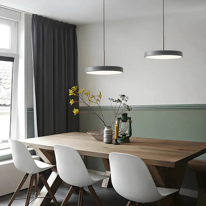 Moderne rund LED-pendellampe til spisestue og stue