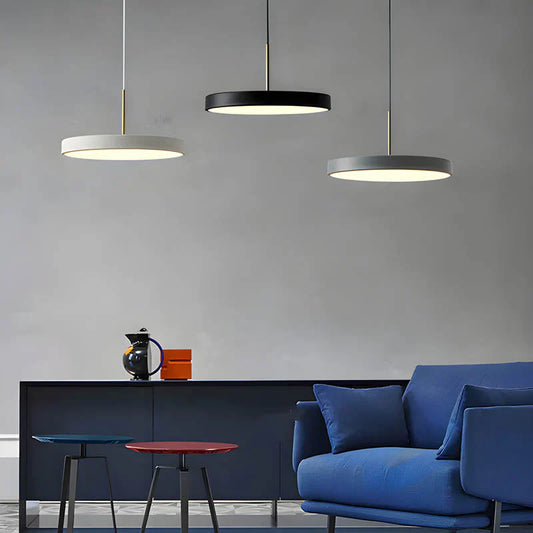 Moderne rund LED-pendellampe til spisestue og stue