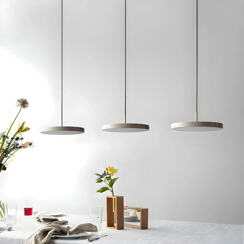 Moderne rund LED-pendellampe til spisestue og stue