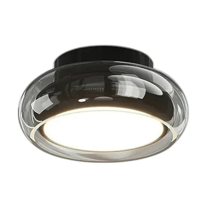 Moderne loftlampe med glasskærm