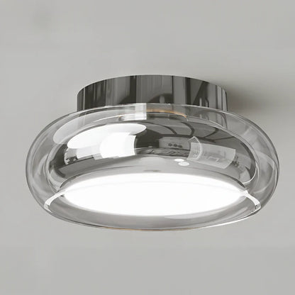 Moderne loftlampe med glasskærm