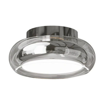 Moderne loftlampe med glasskærm