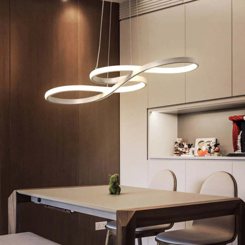 LED Pendellampe med Nodeformede Detaljer – Kreativt Moderne Loftlys