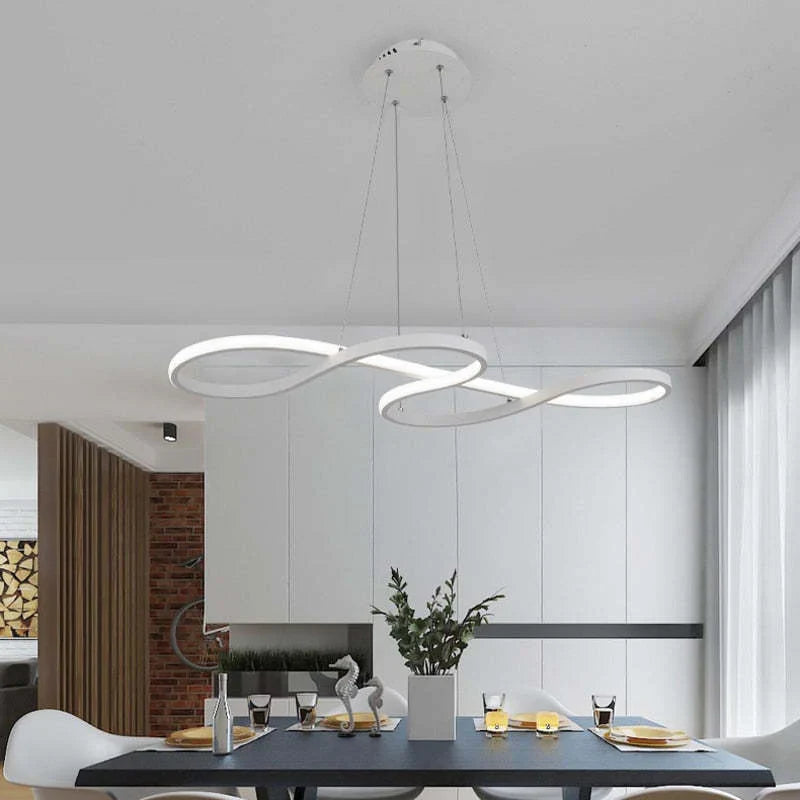 LED Pendellampe med Nodeformede Detaljer – Kreativt Moderne Loftlys