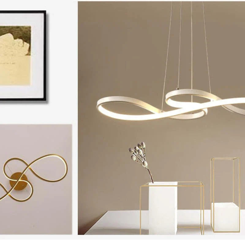 LED Pendellampe med Nodeformede Detaljer – Kreativt Moderne Loftlys