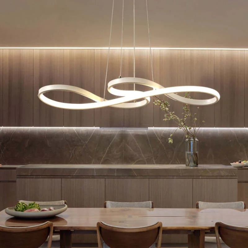 LED Pendellampe med Nodeformede Detaljer – Kreativt Moderne Loftlys