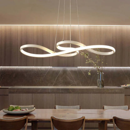 LED Pendellampe med Nodeformede Detaljer – Kreativt Moderne Loftlys