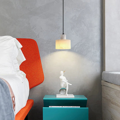 Pendellampe med Marmorkuppel – Minimalistisk Elegance