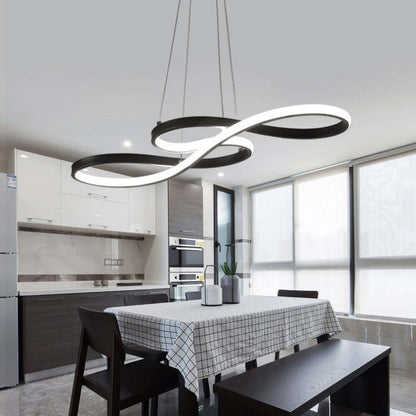 LED Pendellampe med Nodeformede Detaljer – Kreativt Moderne Loftlys
