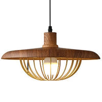 Industriel Pendellampe med Metalkuppel og Filigran Kurv