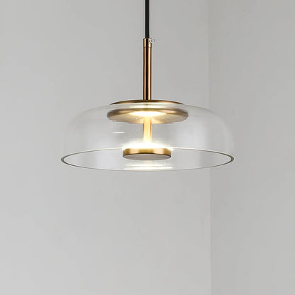 Moderne pendellampe med glasskærm