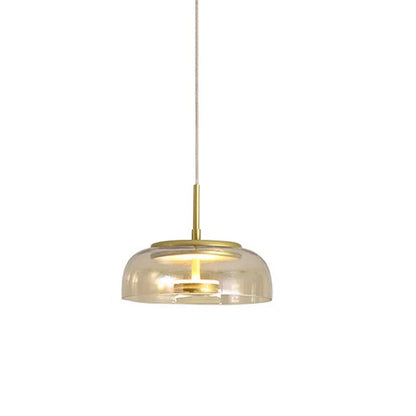 Moderne pendellampe med glasskærm