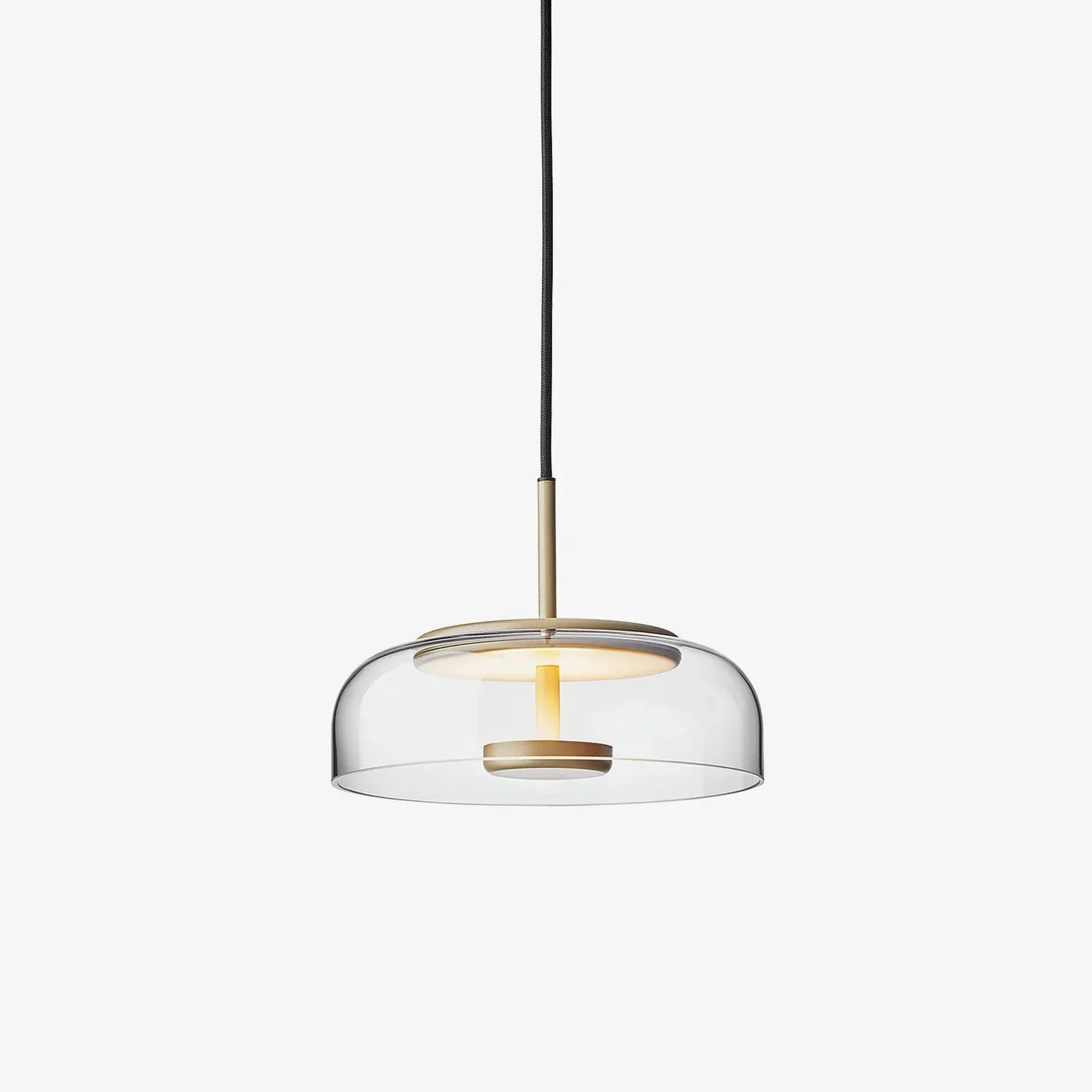 Moderne pendellampe med glasskærm