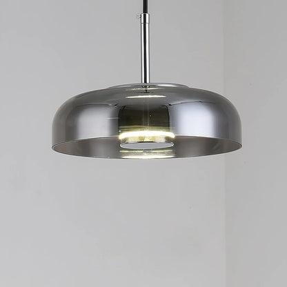 Moderne pendellampe med glasskærm