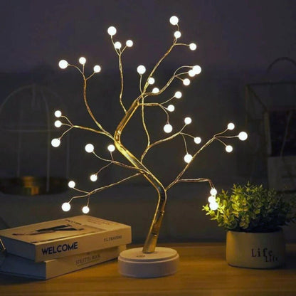 Dekorativt LED-træ med varme hvide lys