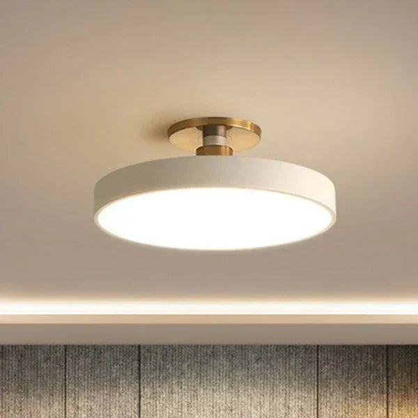 Rund LED-loftlampe i skandinavisk stil