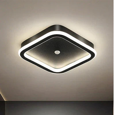 Moderne LED-loftlampe med geometrisk design