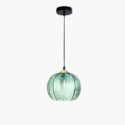 Kugleformet Pendellampe i Glas