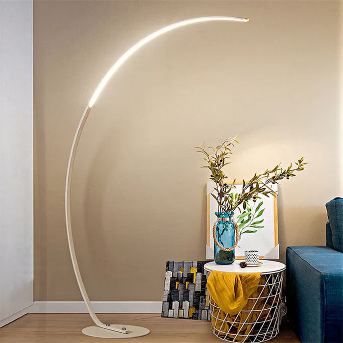 Moderne bue-gulvlampe med LED