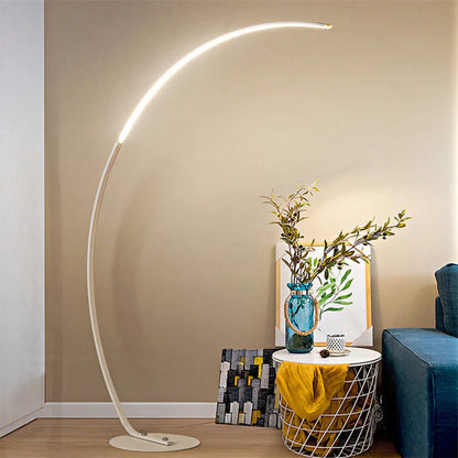 Moderne bue-gulvlampe med LED