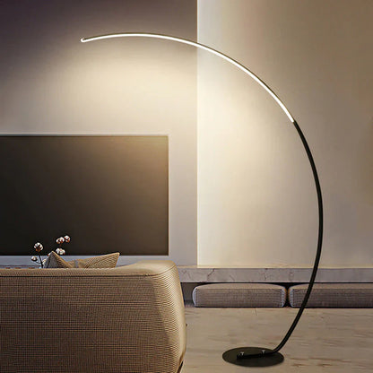 Moderne bue-gulvlampe med LED
