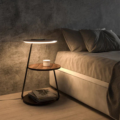 Moderne sengebord med indbygget LED-belysning