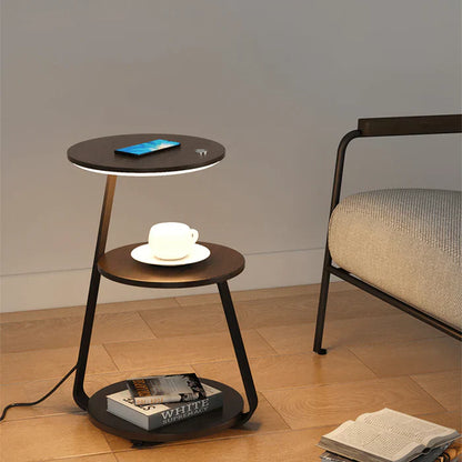 Moderne sengebord med indbygget LED-belysning