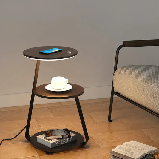 Moderne sengebord med indbygget LED-belysning