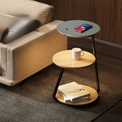 Moderne sengebord med indbygget LED-belysning