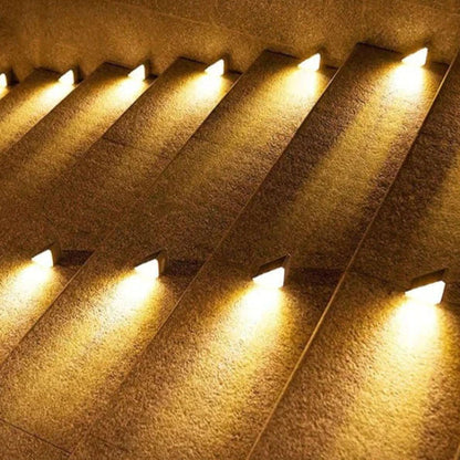 Solardrevet LED-lampesæt til trapper og have
