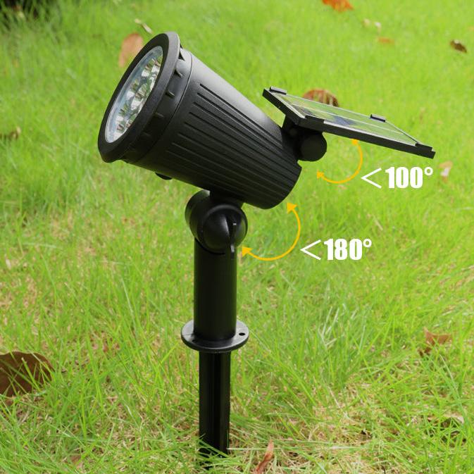 Solardrevet LED-havespot med skumringssensor