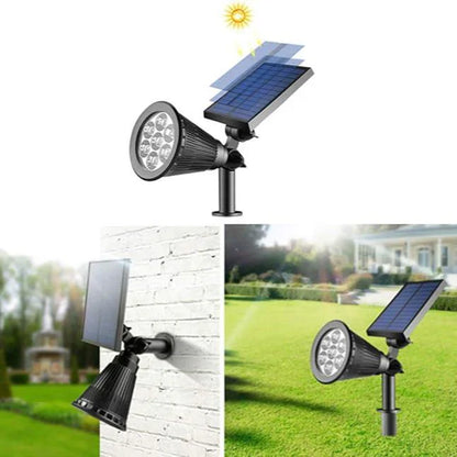 Solardrevet LED-havespot med skumringssensor