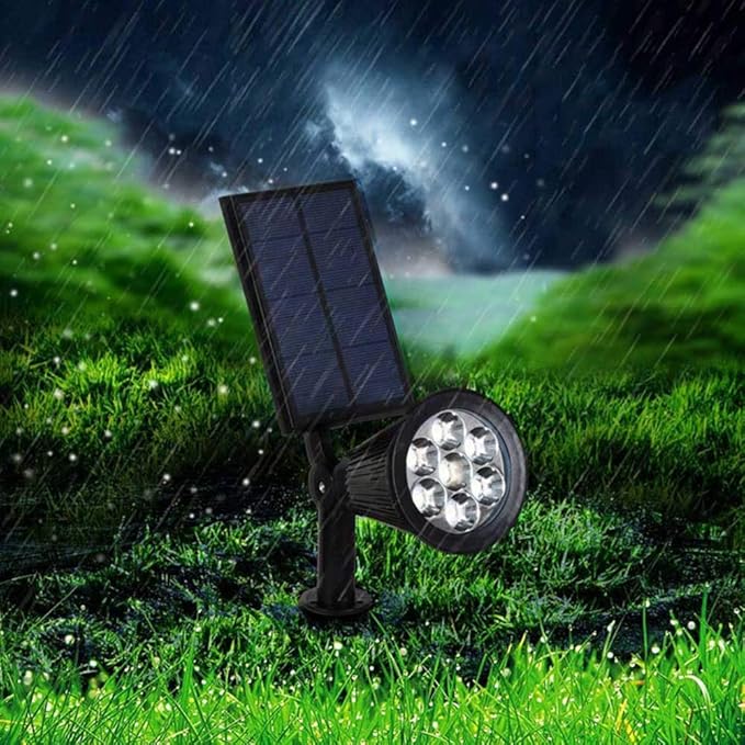 Solardrevet LED-havespot med skumringssensor