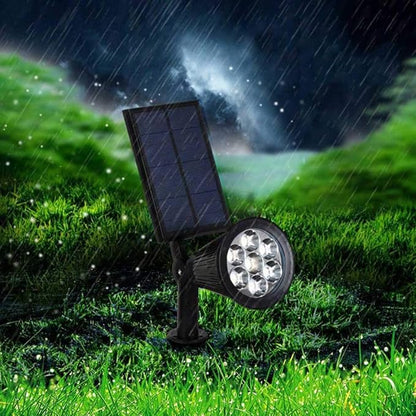 Solardrevet LED-havespot med skumringssensor
