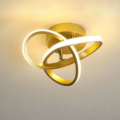 Moderne LED-loftlampe med geometrisk design