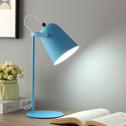 Moderne justerbar bordlampe i metal