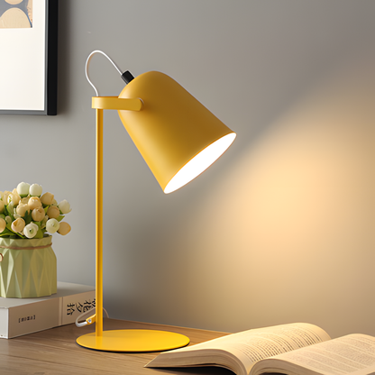 Moderne justerbar bordlampe i metal