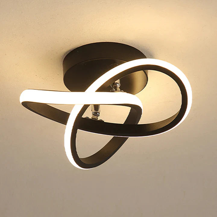 Moderne LED-loftlampe med geometrisk design