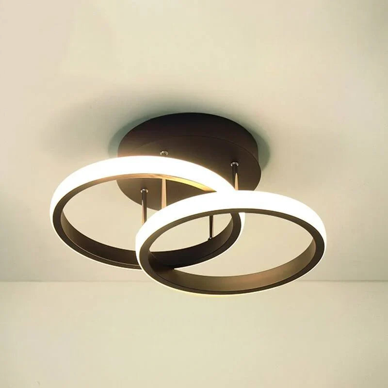 Moderne LED-loftlampe med geometrisk design
