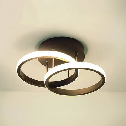Moderne LED-loftlampe med geometrisk design