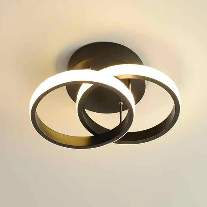 Moderne LED-loftlampe med geometrisk design