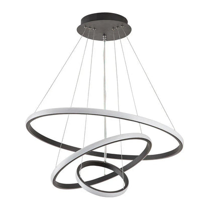 Moderne LED-pendellampe med 3D-ringe