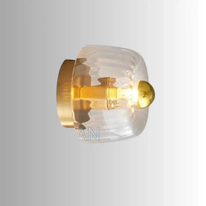 Elegant loftlampe i glas med krystaldesign