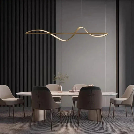 Pendellampe "Bølge" – moderne LED-lampe til spisebord eller køkkenø