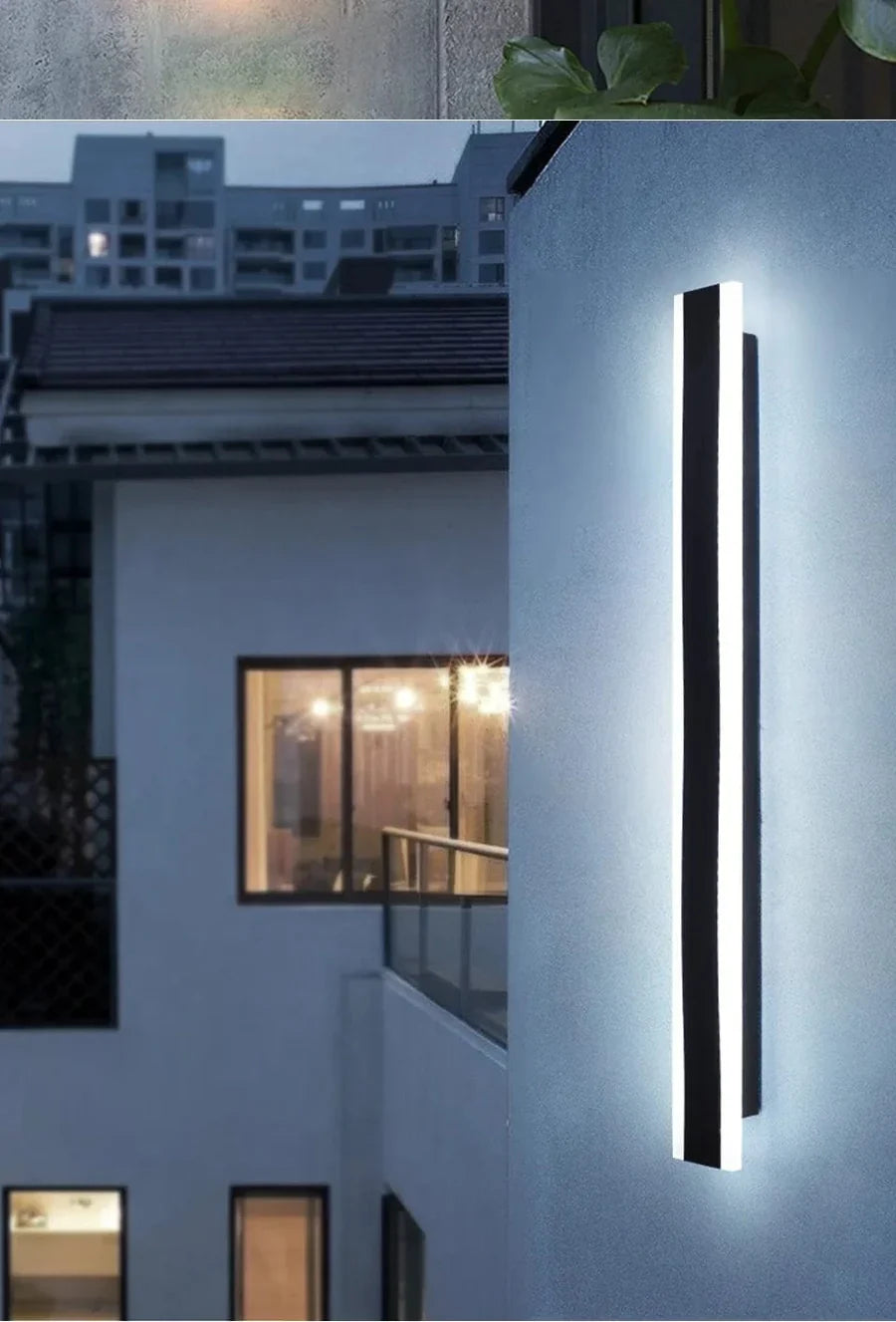 Moderne LED Væglampe – Vertikal Vandtæt Dekorativ Panel til Facade og Indendørs Brug