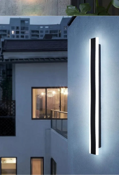 Moderne LED Væglampe – Vertikal Vandtæt Dekorativ Panel til Facade og Indendørs Brug
