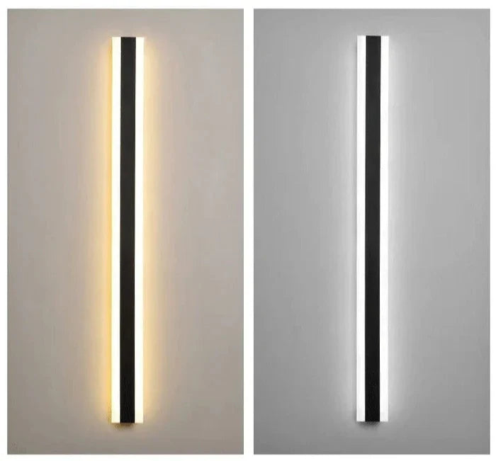 Moderne LED Væglampe – Vertikal Vandtæt Dekorativ Panel til Facade og Indendørs Brug