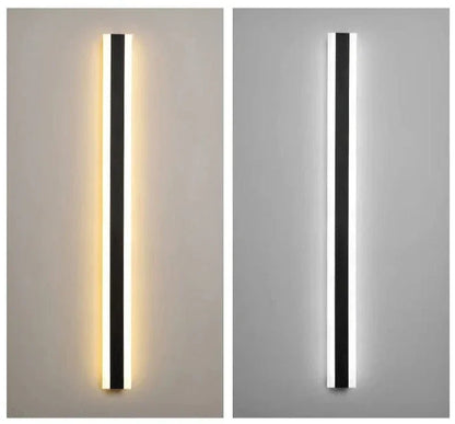 Moderne LED Væglampe – Vertikal Vandtæt Dekorativ Panel til Facade og Indendørs Brug