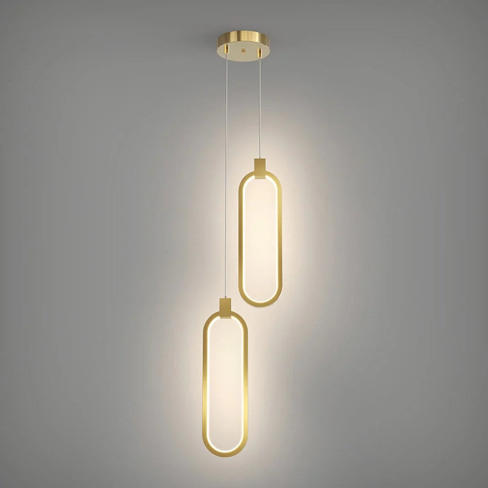 Moderne geometrisk pendellampe med LED
