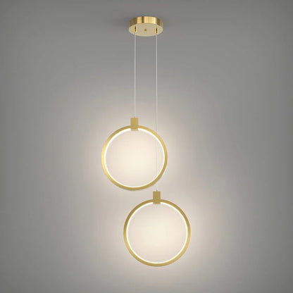 Moderne geometrisk pendellampe med LED
